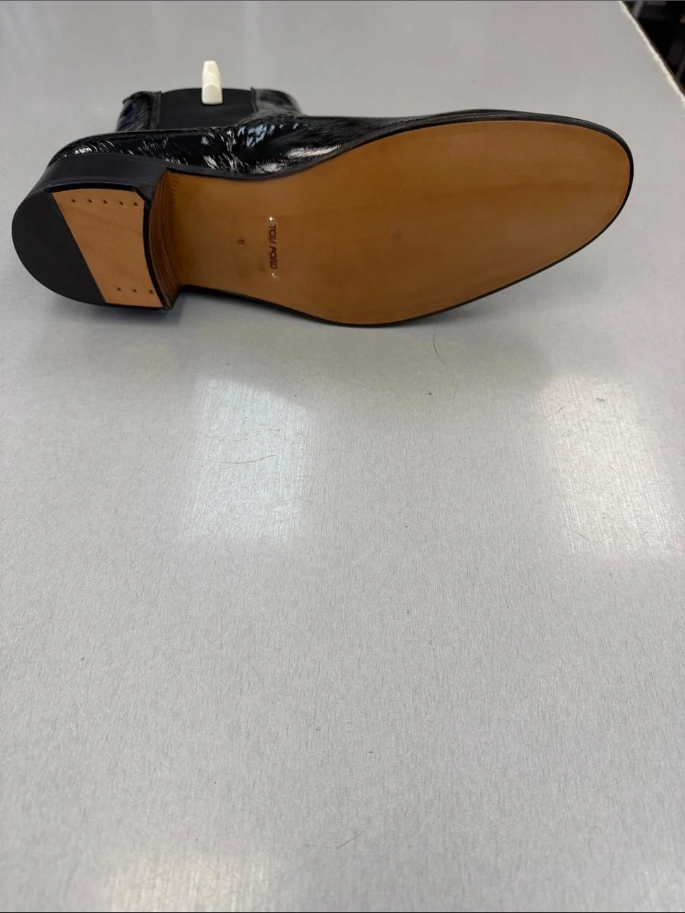 Tom Ford Black Patent Chelsea Boot